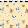 100% Cotton Digital Fabric Watercolour Cats Kittens 150cm Wide
