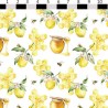 100% Cotton Digital Fabric Lemon Honeycomb Lemons 150cm Wide