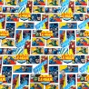 100% Cotton Digital Fabric Justice League Defenders Of Earth DC Comic 150cm Wide