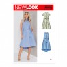 New Look Sewing Pattern N6654 Misses' Shirt Dress And Belt