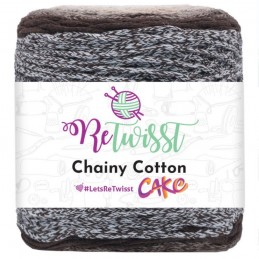 ReTwisst Chainy Cotton Cake Recycled Craft Crochet Knitting Yarn Home Decor 250g RCC01