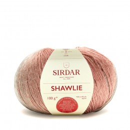 Sirdar 100g Shawlie Self Striping Sport Weight Knitting Crochet Yarn Ball Wool Tea Rose