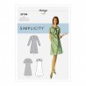Simplicity Sewing Pattern S9104 Misses' Vintage Dress Sleeve Neckline Variations