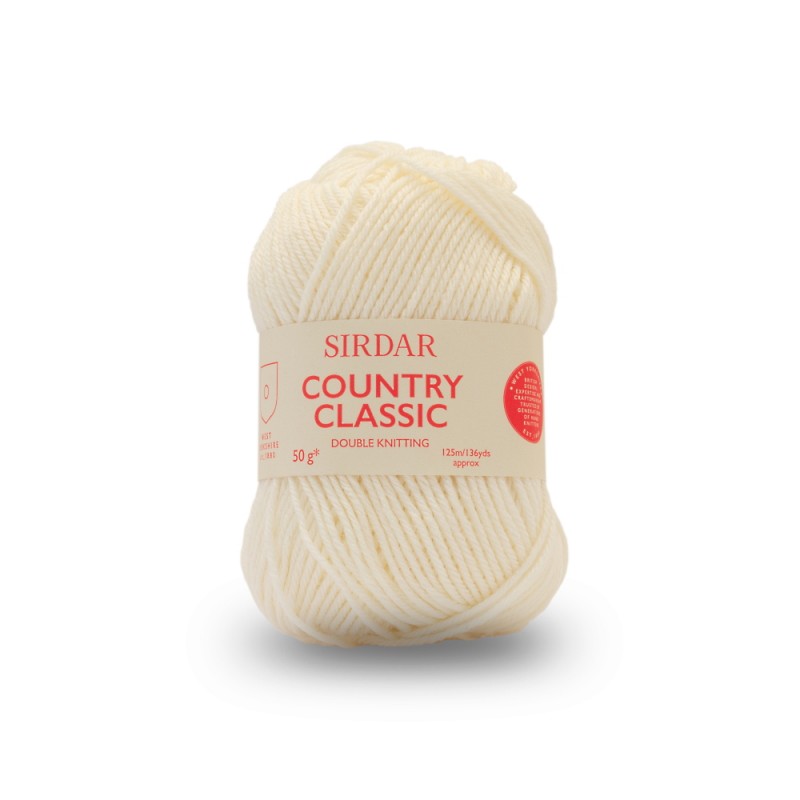 Sirdar 50g Country Classic DK Double Knitting Crochet Yarn Ball Wool Acrylic