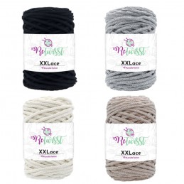 ReTwisst XXLace Macrame Recycled Cotton Craft Crochet Knitting Yarn Home Decor 250g