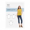 Simplicity Sewing Pattern S9133 Misses' Tops K5 (8-16)