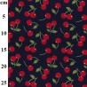 100% Cotton Poplin Fabric Rose & Hubble Cherry Bunched Cherries