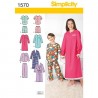 Simplicity Sewing Patterns 1570 Child's, Girl's, & Boy's Sleepwear Loungewear K5