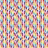 100% Cotton Digital Fabric Rainbow Leaves Floral Lines Crafty 140cm Wide