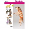 Simplicity Large Size Dog Clothes Craft Sewing Patterns 1578