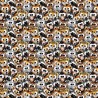 100% Cotton Digital Fabric Plush Big Eyed Safari Animals Crafty 140cm Wide