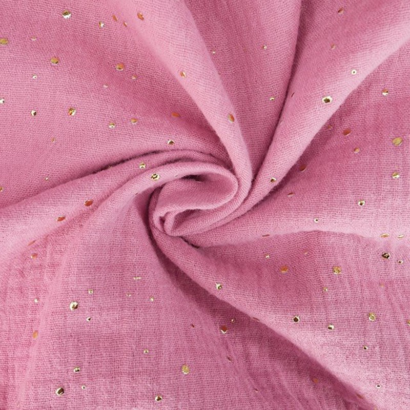 Double Gauze Muslin Fabric A4 Sample Colour Shades -  UK