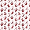 100% Cotton Digital Fabric Blood Handprints Halloween 140cm Wide