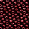100% Cotton Digital Fabric Vampire Teeth Mouth Lips Halloween 140cm Wide