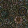 100% Cotton Fabric Nutex Mugungalyi Aboriginal Spotty Circles Spots Dots Spiral