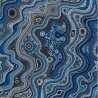 100% Cotton Fabric Nutex Urite Ocean Wave Stripe Spots Australia Aboriginal Spot