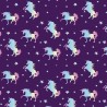 100% Cotton Digital Fabric Oh Sew Pastel Unicorns & Stars 140cm Wide