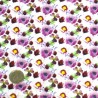100% Cotton Digital Fabric Aimee's Pretty Poppy Floral Field Flower 140cm Wide