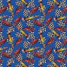 100% Cotton Digital Fabric Oh Sew Formula 1 Racing Cars Flags 140cm Wide