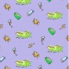 100% Cotton Fabric Roald Dahl The Witches Frogs Toads Potions Kids Children