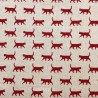Cotton Rich Linen Look Fabric Walking Cats Upholstery Kittens