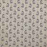 Cotton Rich Linen Look Fabric Vintage Fox Upholstery Foxes