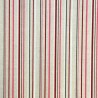 Cotton Rich Linen Look Fabric Berry Multi Stripes Lines Upholstery