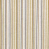 Cotton Rich Linen Look Fabric Ochre Multi Stripes Lines Upholstery