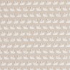 Cotton Rich Linen Look Fabric Elegant Swans in Rows Upholstery