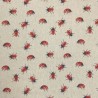 Cotton Rich Linen Look Fabric Digital Ladybirds Ladybugs Upholstery