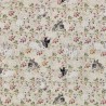 Cotton Rich Linen Look Fabric Digital Rabbits & Hares Upholstery
