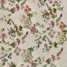 Cotton Rich Linen Look Fabric Digital Botanical Garden Floral Upholstery