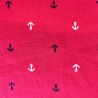 100% Cotton Poplin Fabric Mini Nautical Anchors Sailors Sea 145cm Wide