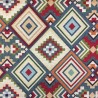 Tapestry Fabric Aztec Diamonds Upholstery Furnishings Curtains 140cm Wide
