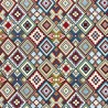 Tapestry Fabric Little Aztec Diamonds Upholstery Furnishings Curtains 140cm Wide