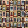 Tapestry Fabric Lisbon Buildings Upholstery Furnishings Curtains 140cm Wide