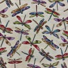 Tapestry Fabric Dragonflies Upholstery Furnishings Curtains 140cm Wide