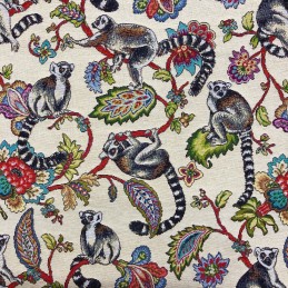 Tapestry Fabric Lemurs...