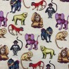 Tapestry Fabric Monkeys Upholstery Furnishings Curtains 140cm Wide