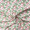 Polycotton Fabric Ladybirds Strawberries Insect Fruit Leaves