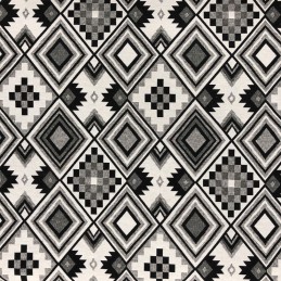 Tapestry Fabric Aztec Black...