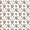 100% Cotton Digital Fabric Oh Sew Animal Paw Prints Cats Dogs 140cm Wide