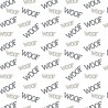 100% Cotton Digital Fabric Oh Sew Woof Woof Dog 140cm Wide