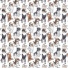 100% Cotton Digital Fabric Oh Sew Tossed Dog Puppies 140cm Wide