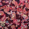 100% Cotton Poplin Fabric Bold Paisley Swirl Branches Sunridge Avenue 145cm Wide