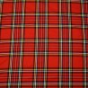 Polyviscose Tartan Fabric Fashion Royal Stewart Large Scottish Plaid Check Woven