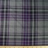 Polyviscose Tartan Fabric Fashion Purple Grey 51 Scottish Plaid Check Woven