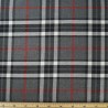 Polyviscose Tartan Fabric Fashion Black Red 54 Scottish Plaid Check Woven