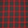 Polyviscose Tartan Fabric Fashion Red Green Squares Scottish Plaid Check Woven