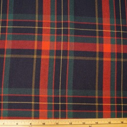 Polyviscose Tartan Fabric Fashion Pastel Rainbow Plaid Check Woven